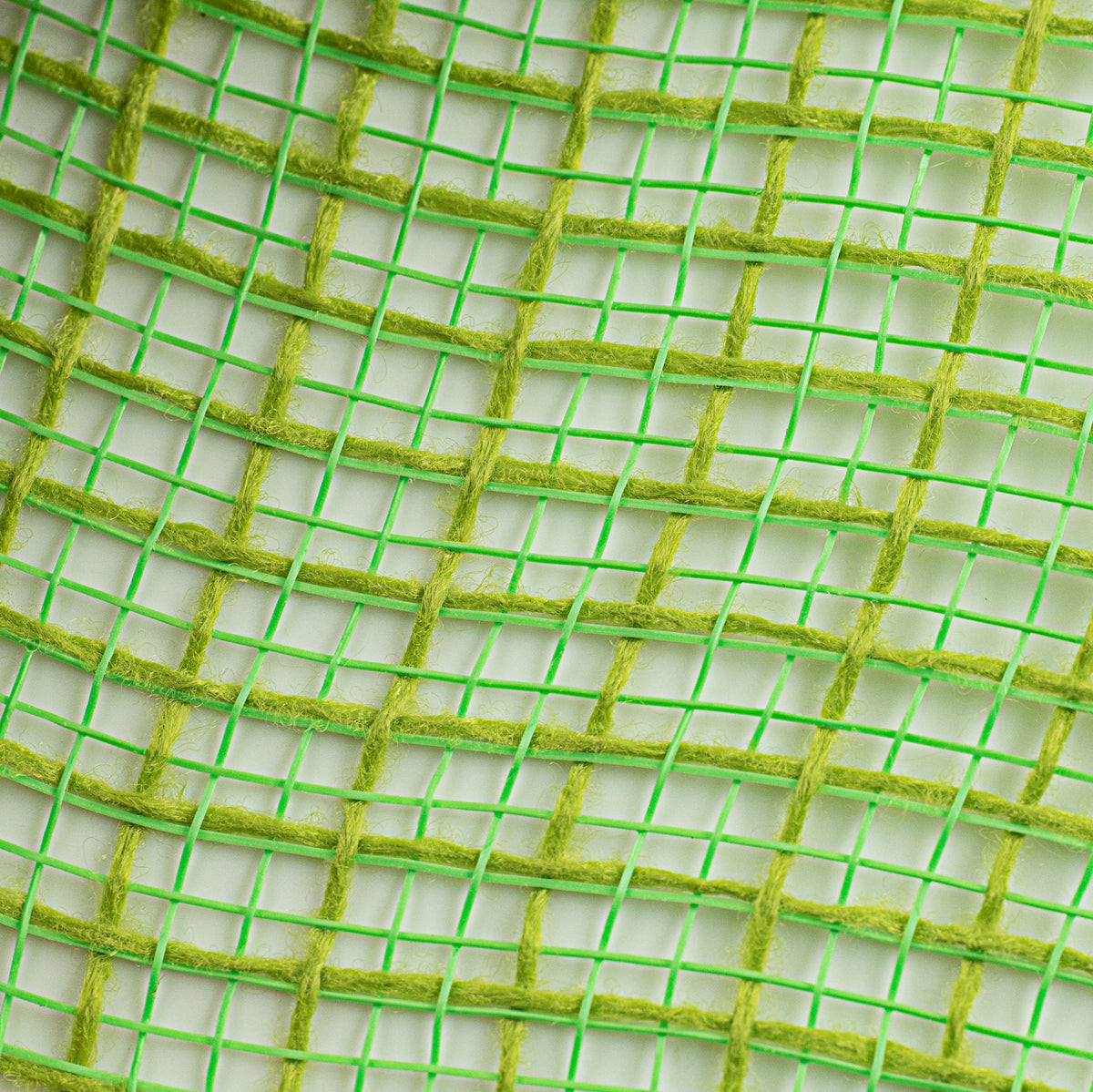 10" Check Fabric Mesh: Fresh Green detail photo 3