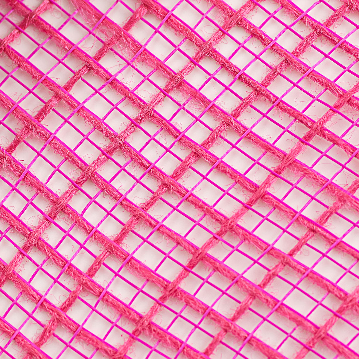 10" Check Fabric Mesh: Hot Pink detail photo 3