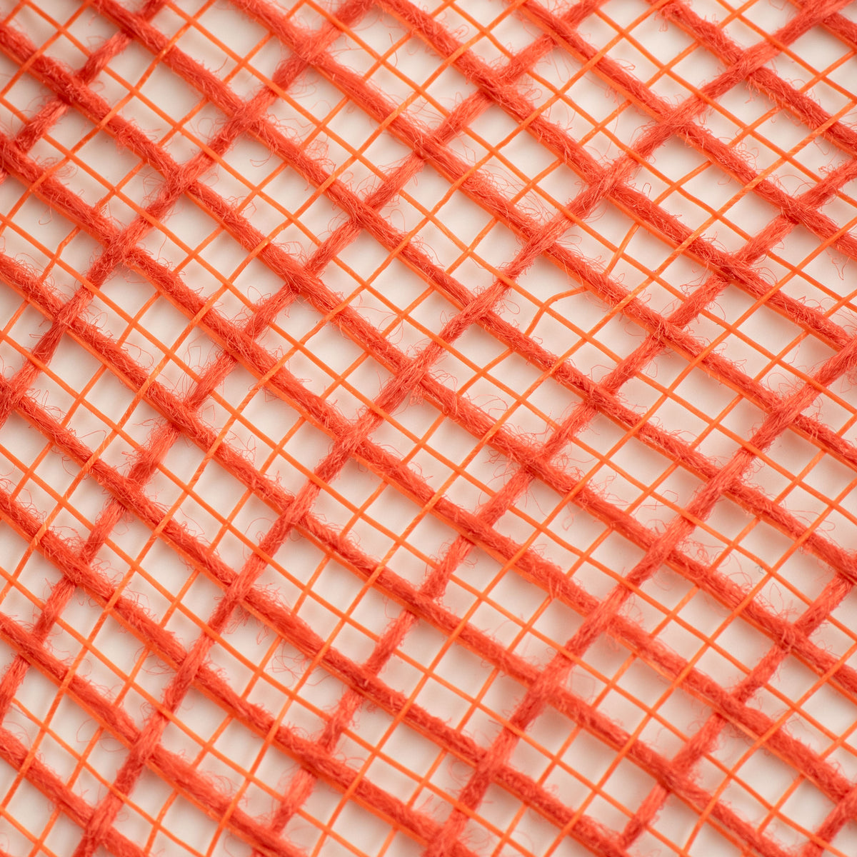 10" Check Fabric Mesh: Orange detail photo 3