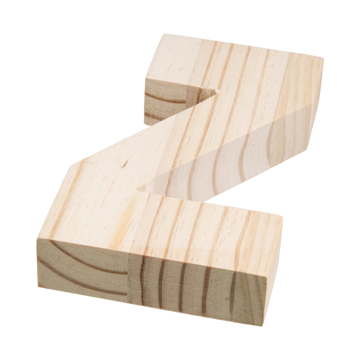7.75" Chunky Wooden Letter: Z Lifestyle Photo