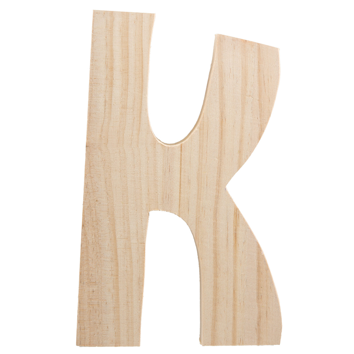 7.75" Chunky Wooden Letter: K Item Number: 9190-692K