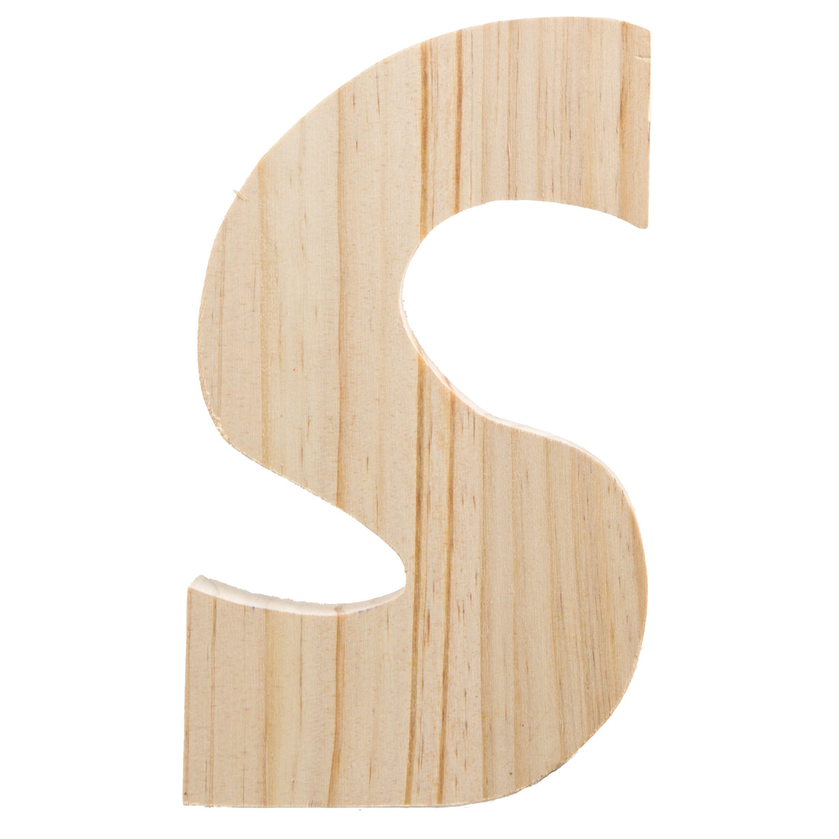 7.75" Chunky Wooden Letter: S Item Number: 9190-692S