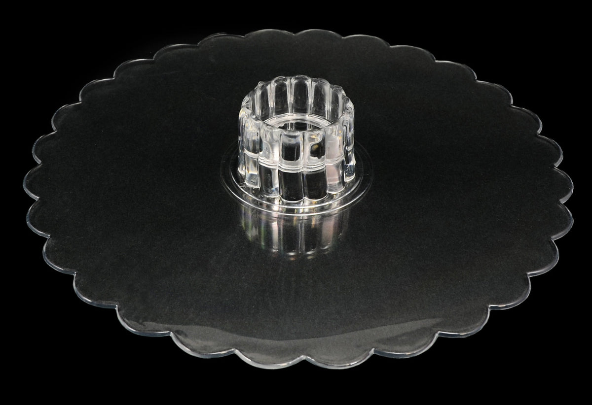 Clear Plastic Centerpiece Plate: 10" Item Number: 3558-CLEAR