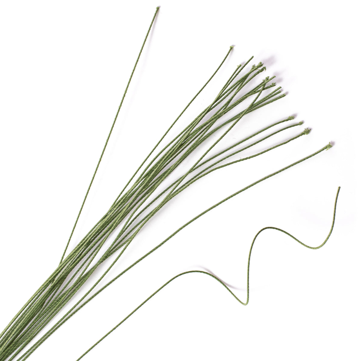 18" Cloth Stem Wire: Green (20 Pcs) Item Number: PA582418