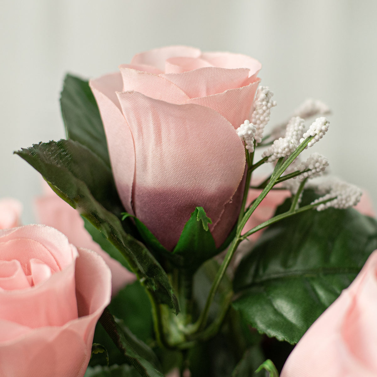 18" Colorfast Lillian Rose Bud Bush: Dusty Pink (14) Lifestyle Photo