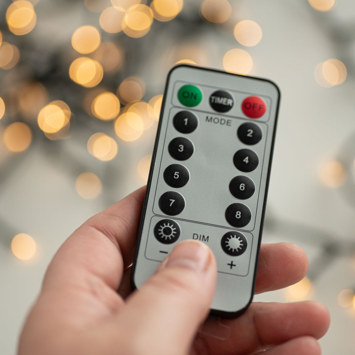 240'' Compact Twinkle Lights With Timer & Remote: Warm White, Green detail photo 3