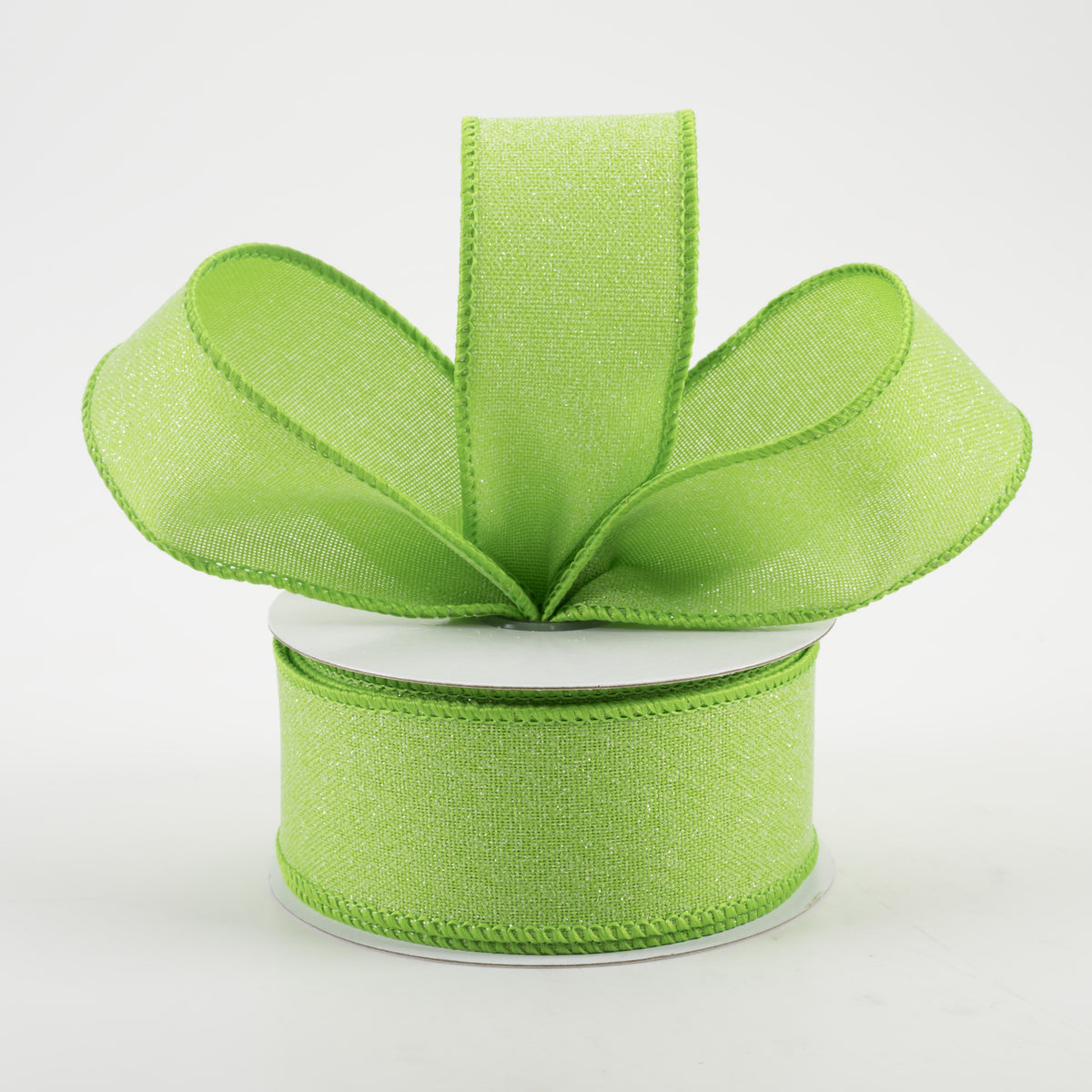 1.5" Crystal Shine Ribbon: Fresh Green (10 Yards) Lifestyle Photo