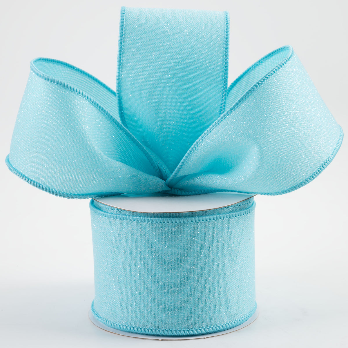 2.5" Crystal Shine Ribbon: Light Blue (10 Yards) Lifestyle Photo