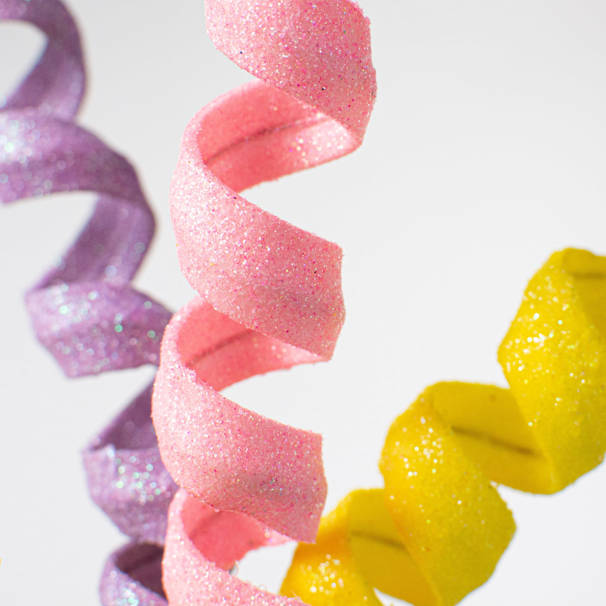 24" Curly Foam Spray: Rainbow Pastel Lifestyle Photo