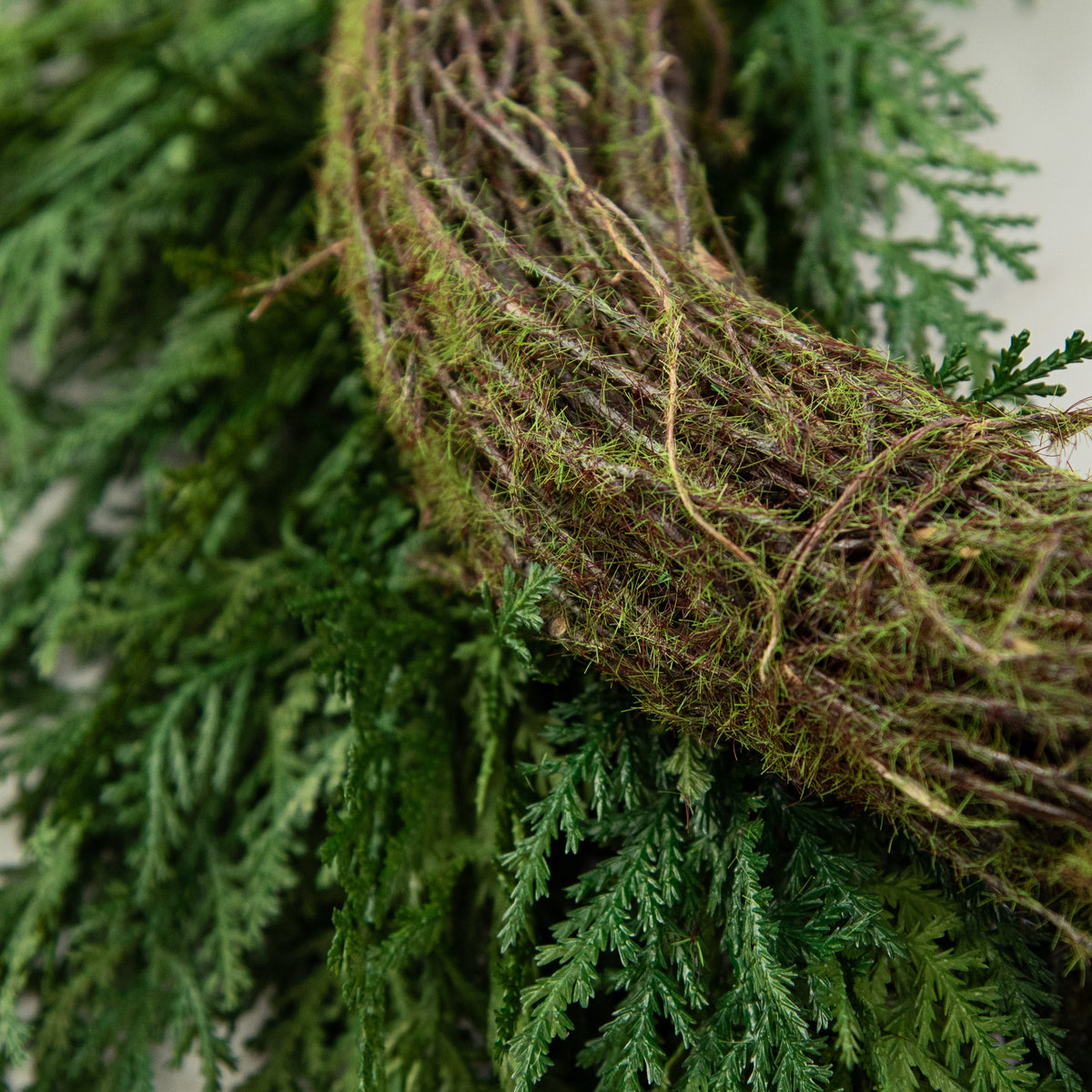 22" Cypress Pine Wreath detail photo 4