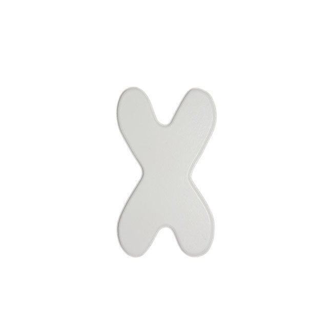 5" White Wood Letter- Baby Font: X