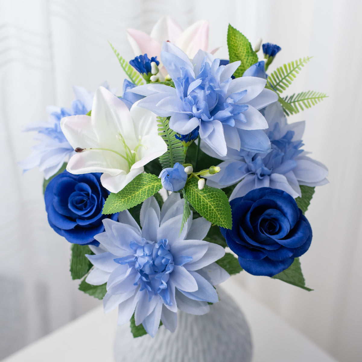 16" Dahlia Lily Rose Bush: Blue (12) Item Number: 63522BL