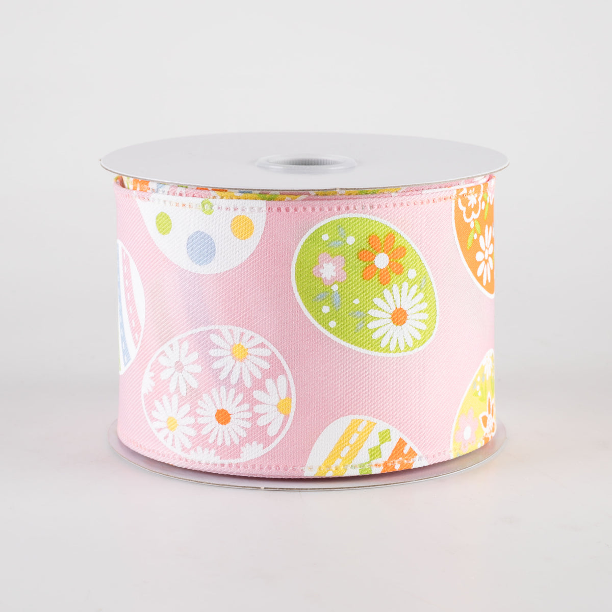 2.5" Daisy Eggs Ribbon: Pink (10 Yards) Item Number: 35401-40-03