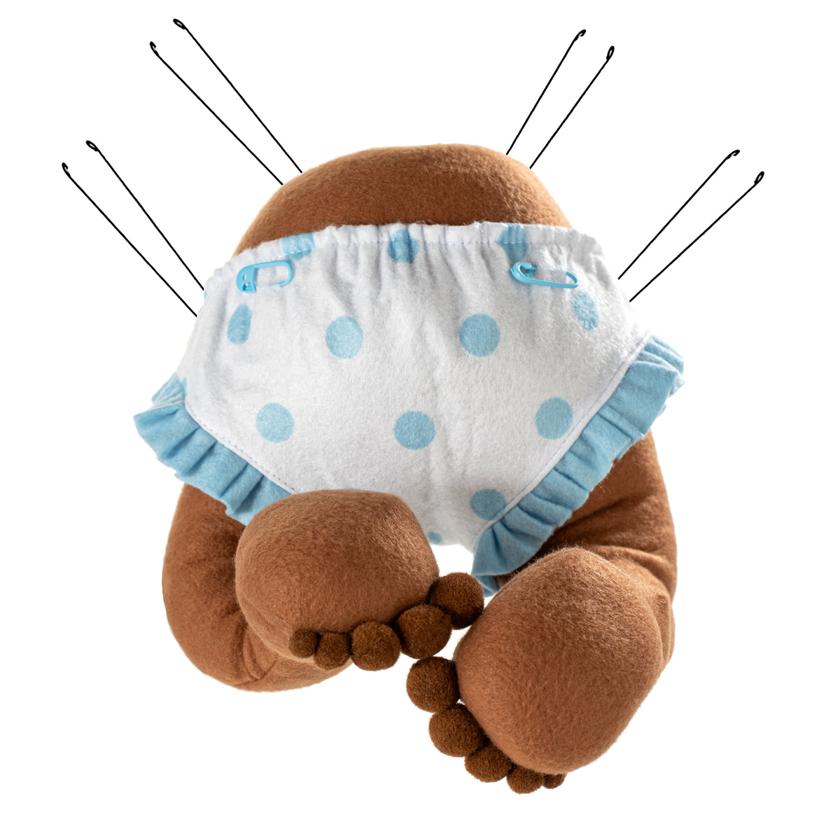 12" Dark Skin Baby Bottom Wreath Accent: Blue Item Number: MD056014