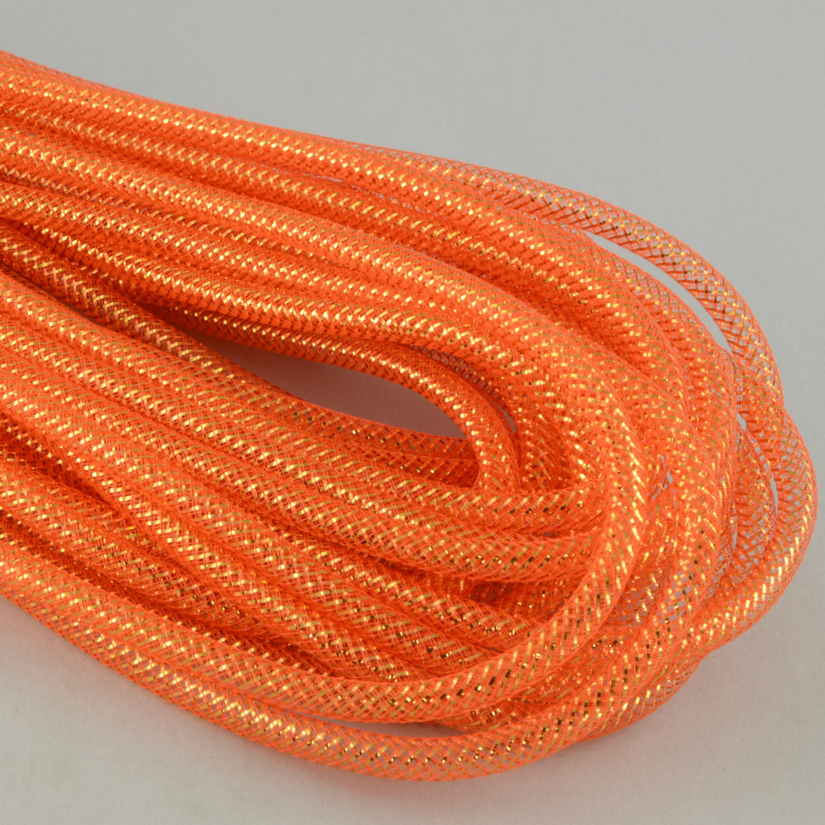 Deco Flex Tubing Ribbon: Metallic Orange (30 Yards) Item Number: RE300448