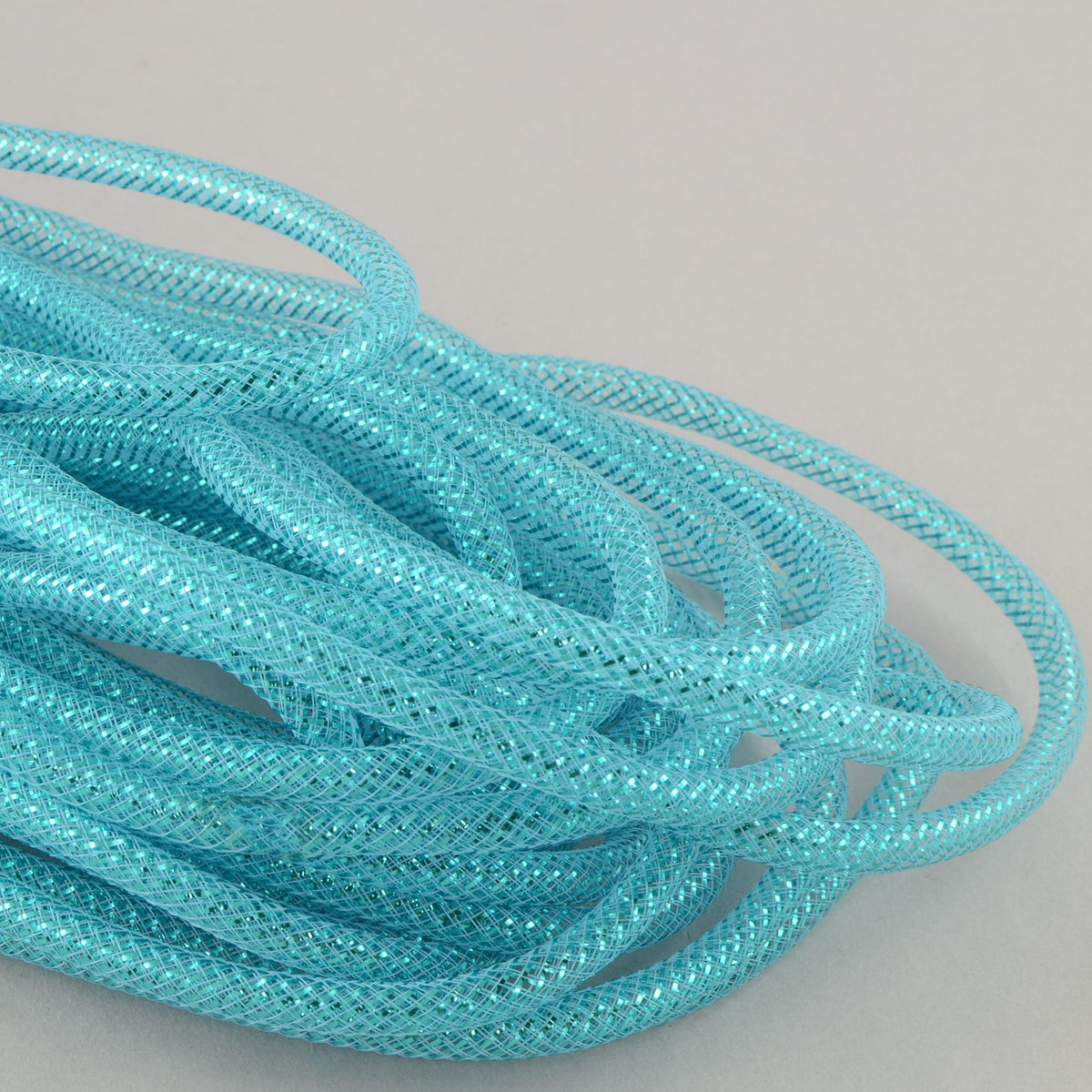Deco Flex Tubing Ribbon: Metallic Turquoise (30 Yards) Item Number: RE300480