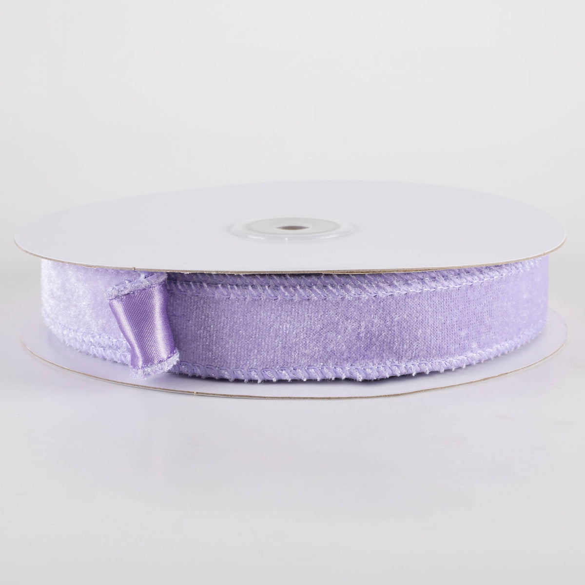 7/8" Deluxe Velvet Satin Backing Ribbon: Lavender Purple (10 Yards) Item Number: RGE765813