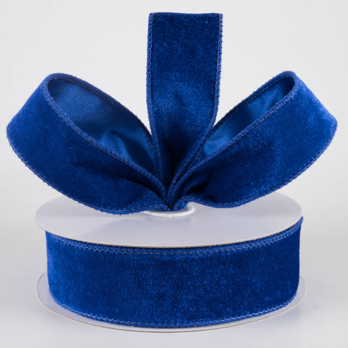 1.5" Deluxe Velvet Satin Backing Ribbon: Royal Blue (10 Yards) Lifestyle Photo