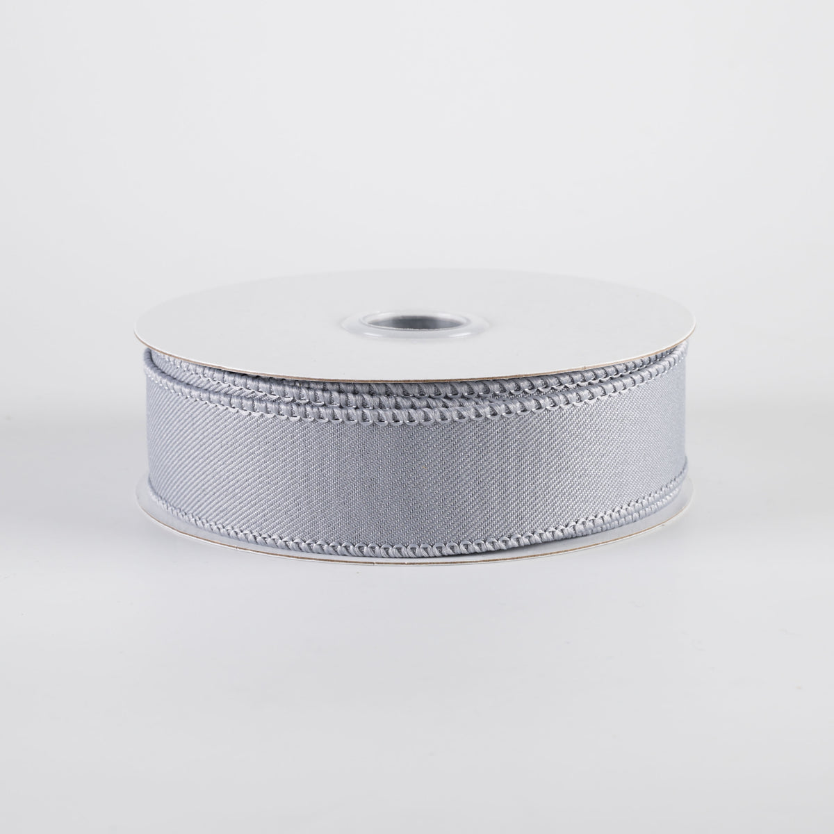 7/8" Diagonal Weave Ribbon: Grey (10 Yards) Item Number: RGE720210