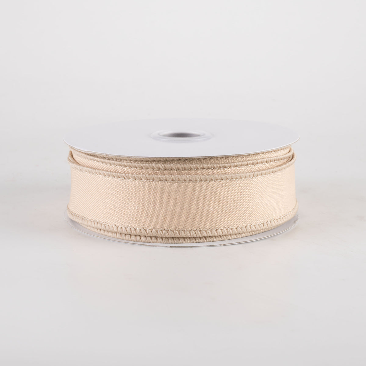 7/8" Diagonal Weave Ribbon: Light Beige (10 Yards) Item Number: RGE720201