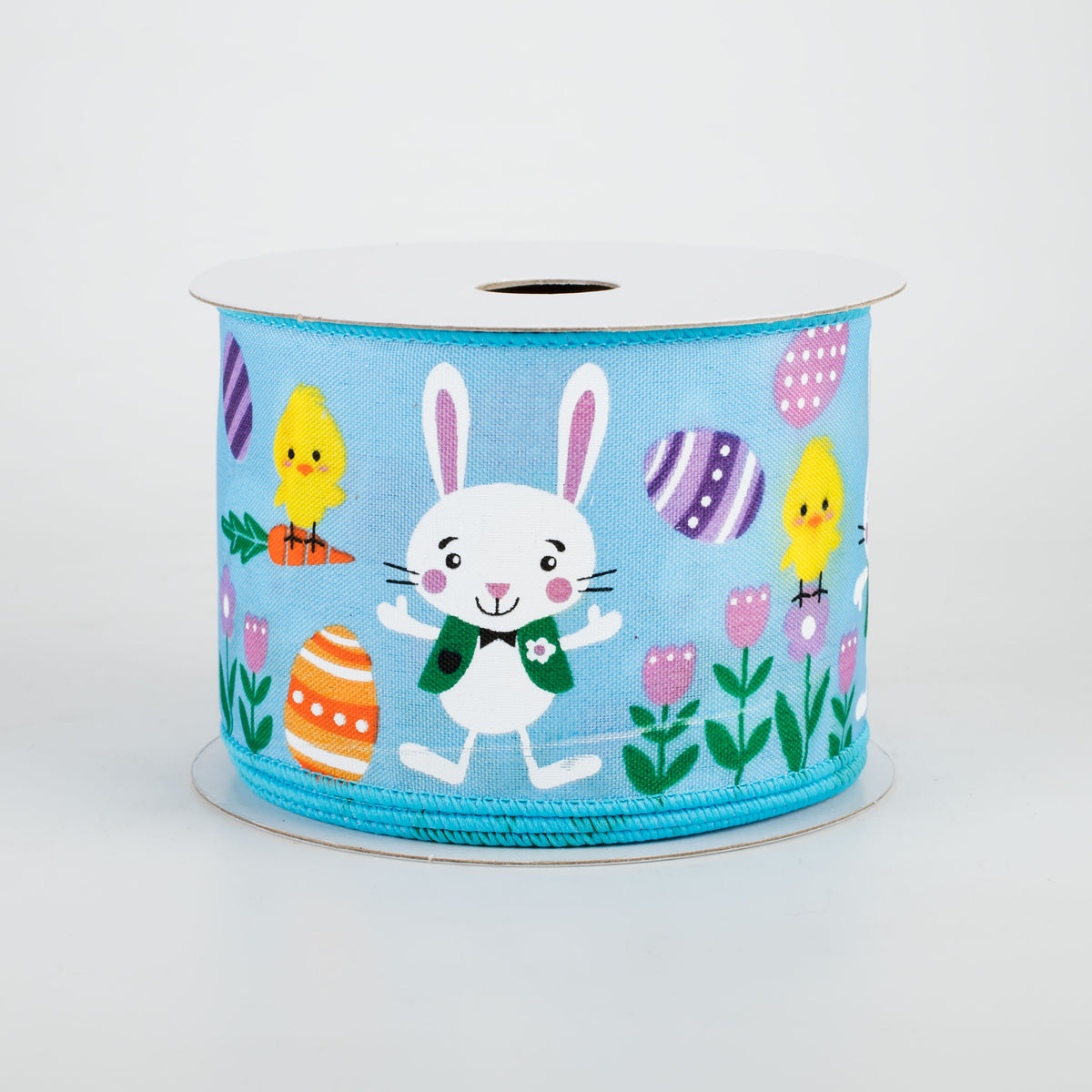 2.5" Easter Bunny Fun Ribbon: Blue (10 Yards) Item Number: 31007-40-39