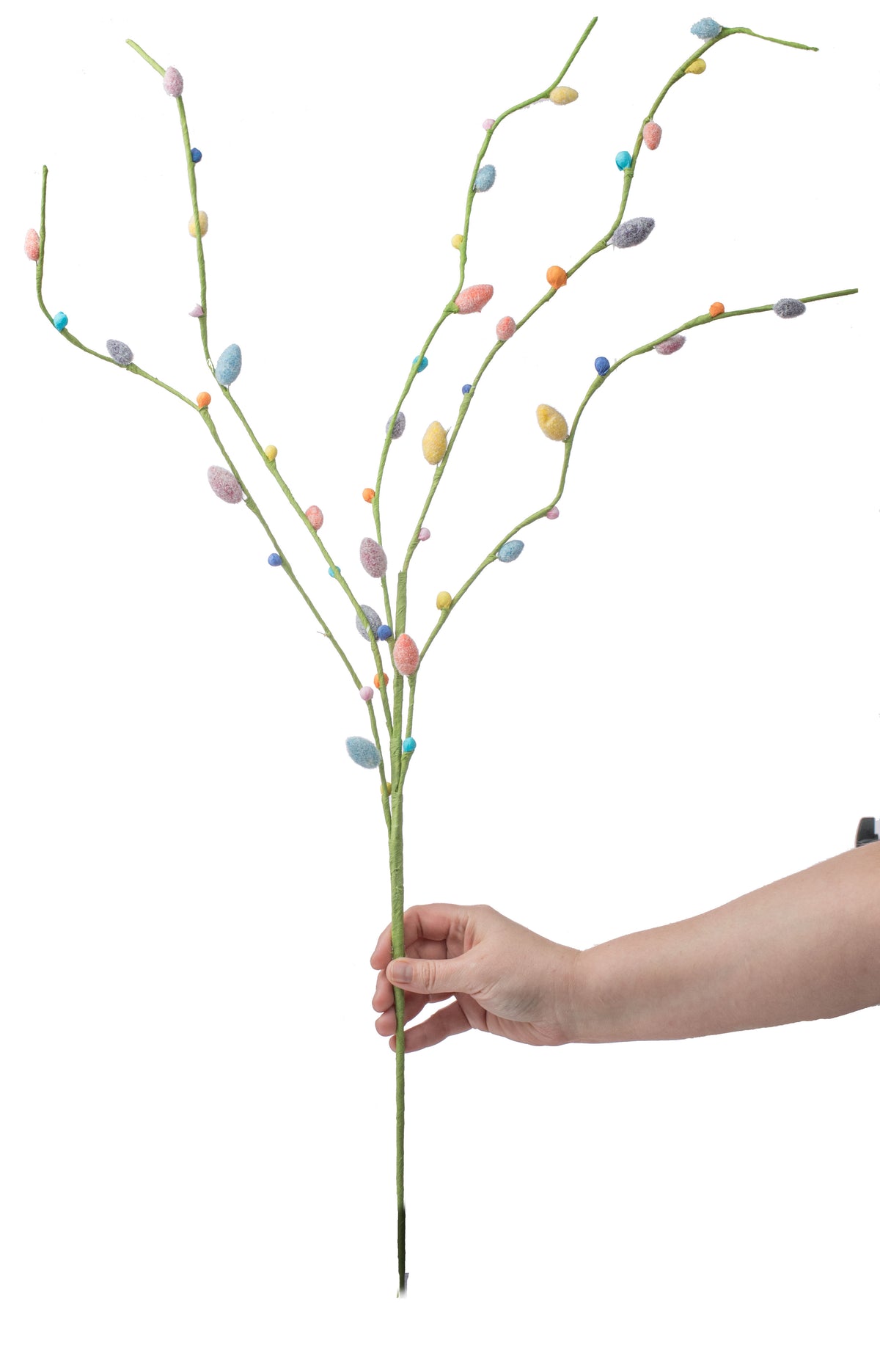 35" Egg & Pip Spray: Spring Multicolor detail photo 3
