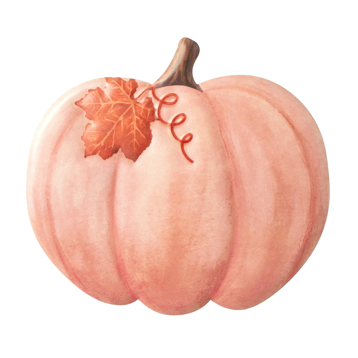 12" Embossed Metal Pumpkin Hanger: Dusty Rose Item Number: MD115170