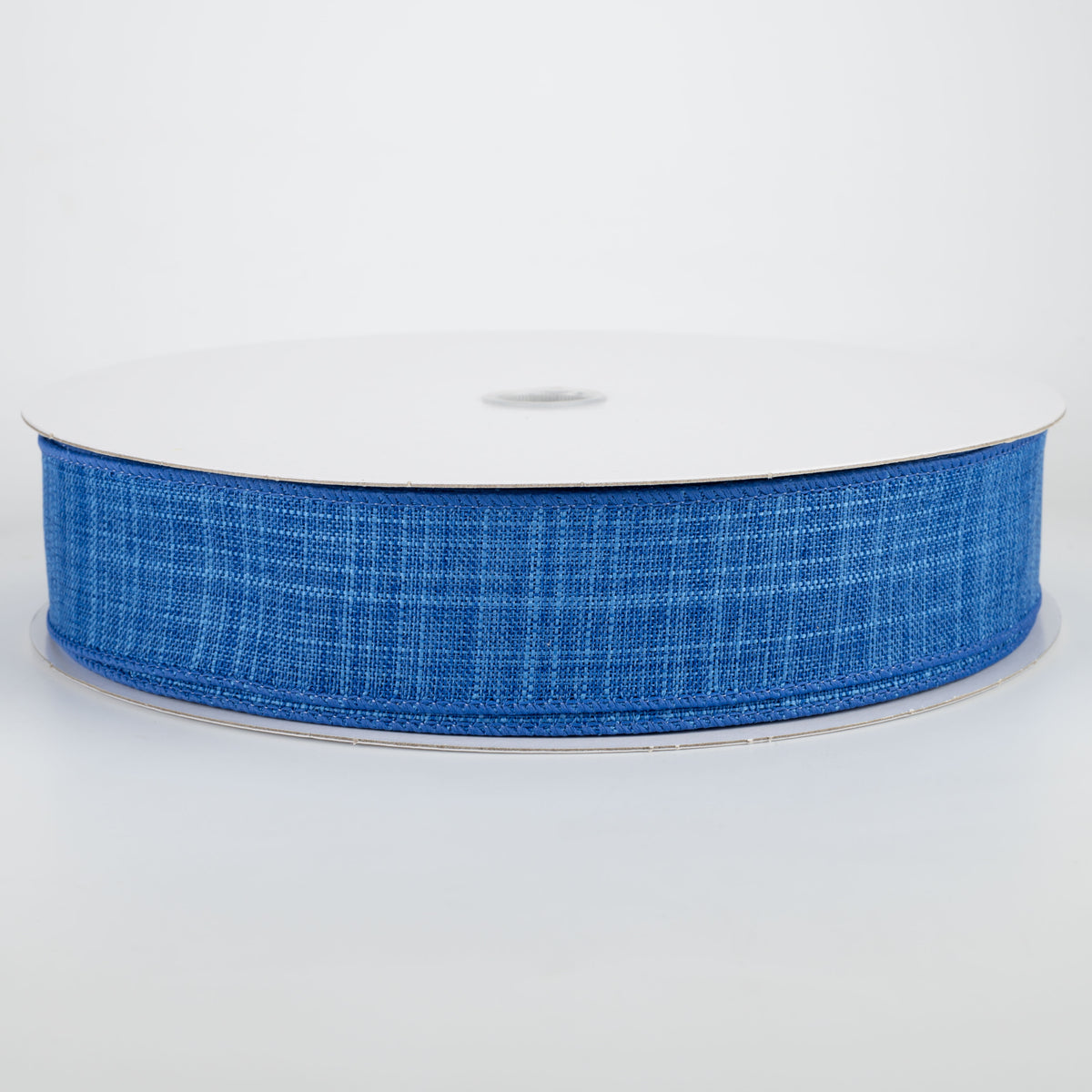 1.5" Estelle Textured Linen Ribbon: Royal Blue (50 Yards)