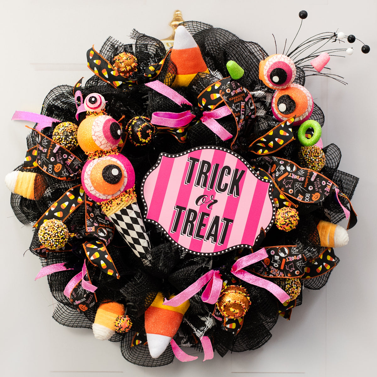 13" EyesCream Ornament: Harlequin Eyeballs Ice Cream Lifestyle Photo
