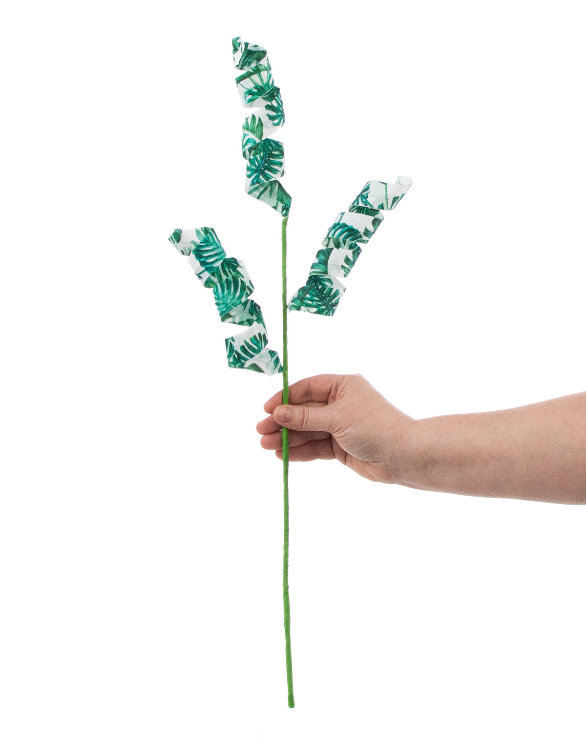 24" Fabric Curl Spray: Palm Leaf detail photo 3