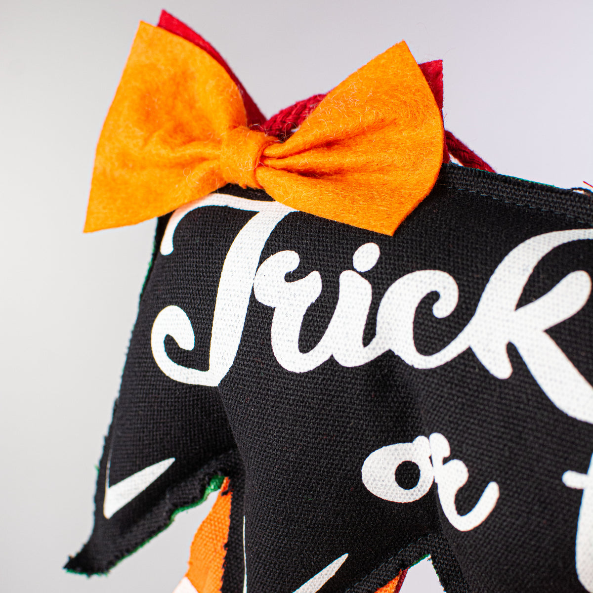 18" Double Sided Fabric Elf-Witch Legs Sign detail photo 6