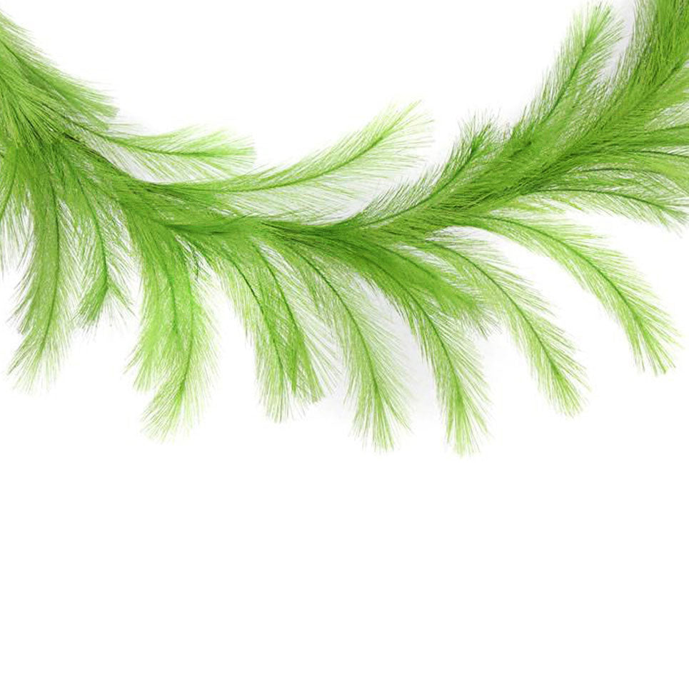 6' Fabric Pampas Grass Garland: Lime Green Item Number: FG601756