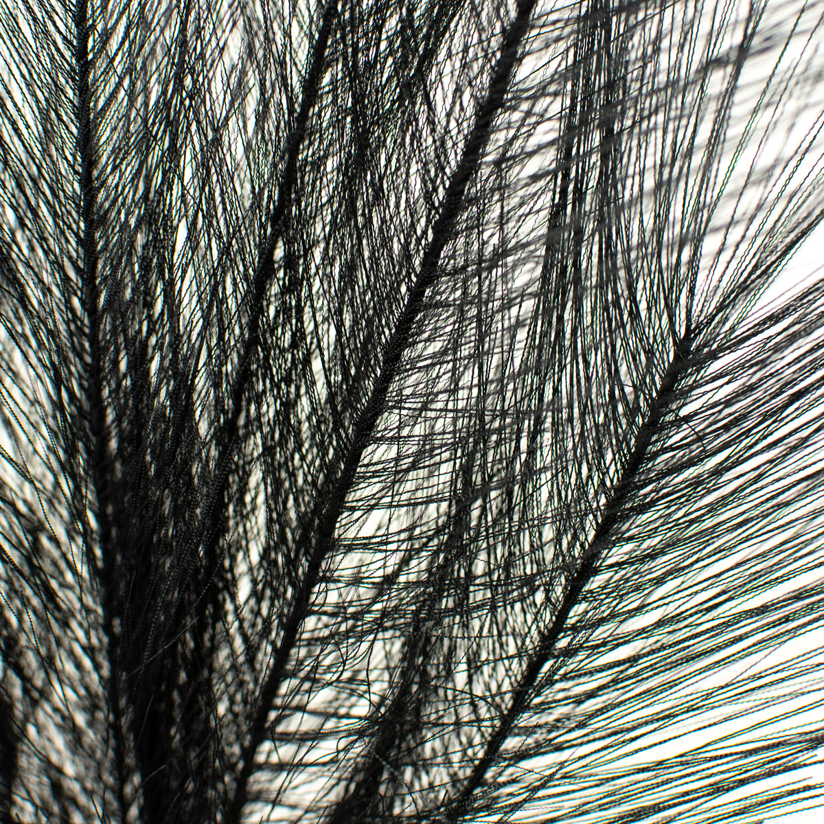 32" Fabric Pampas Grass Spray: Black detail photo 3