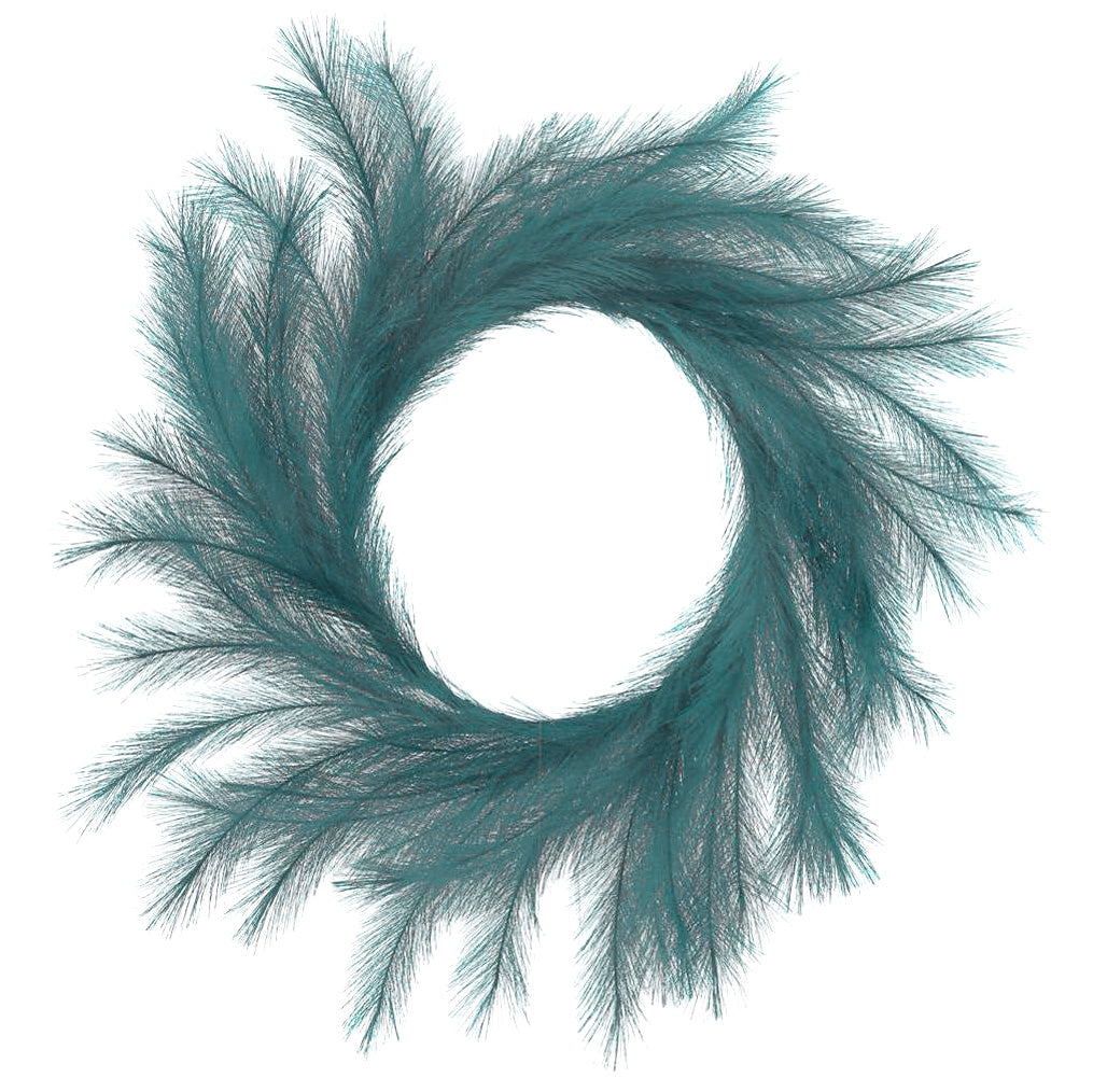 26" Fabric Pampas Grass Wreath: Dark Teal Item Number: FG601649