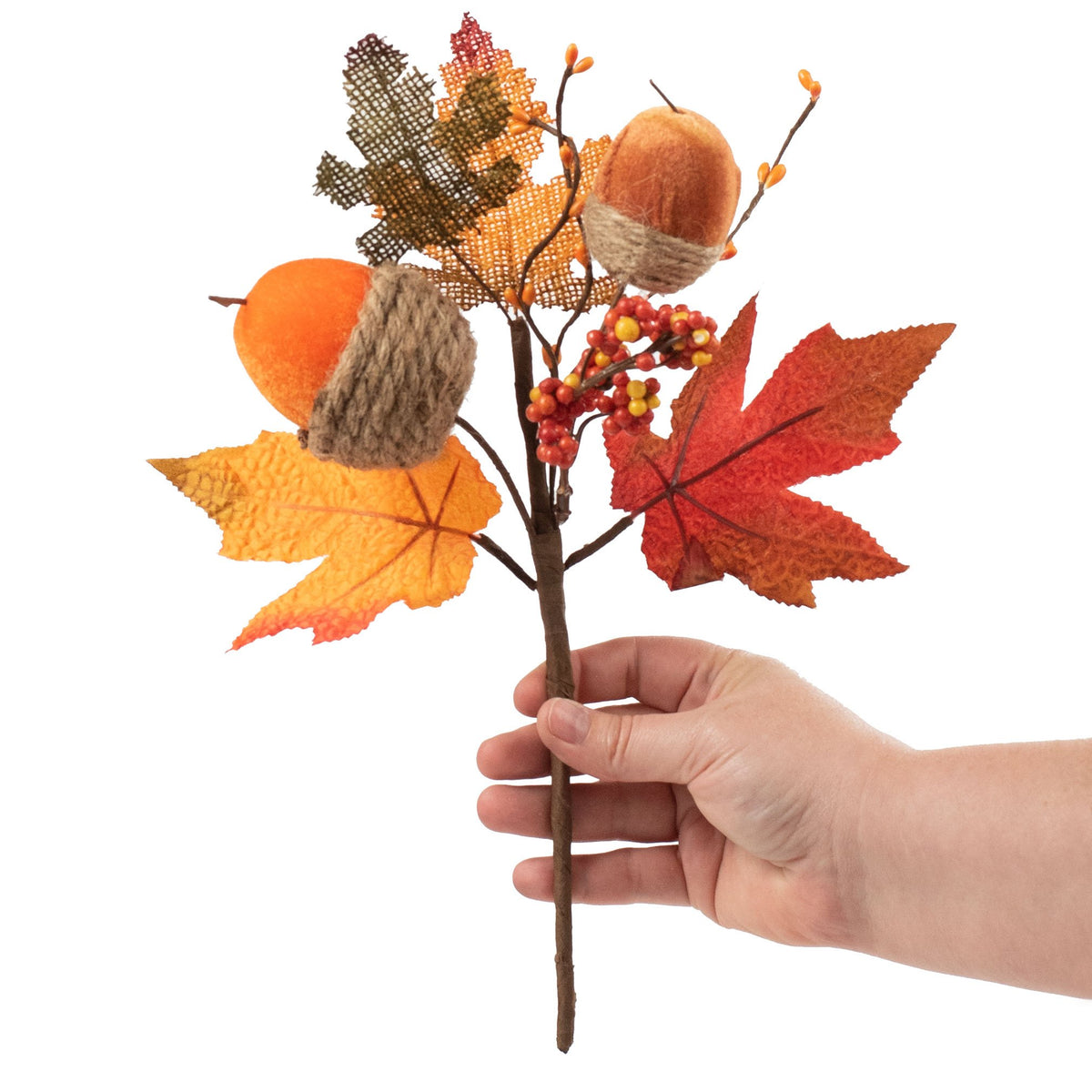 14" Fall Acorn Maple Pick Lifestyle Photo