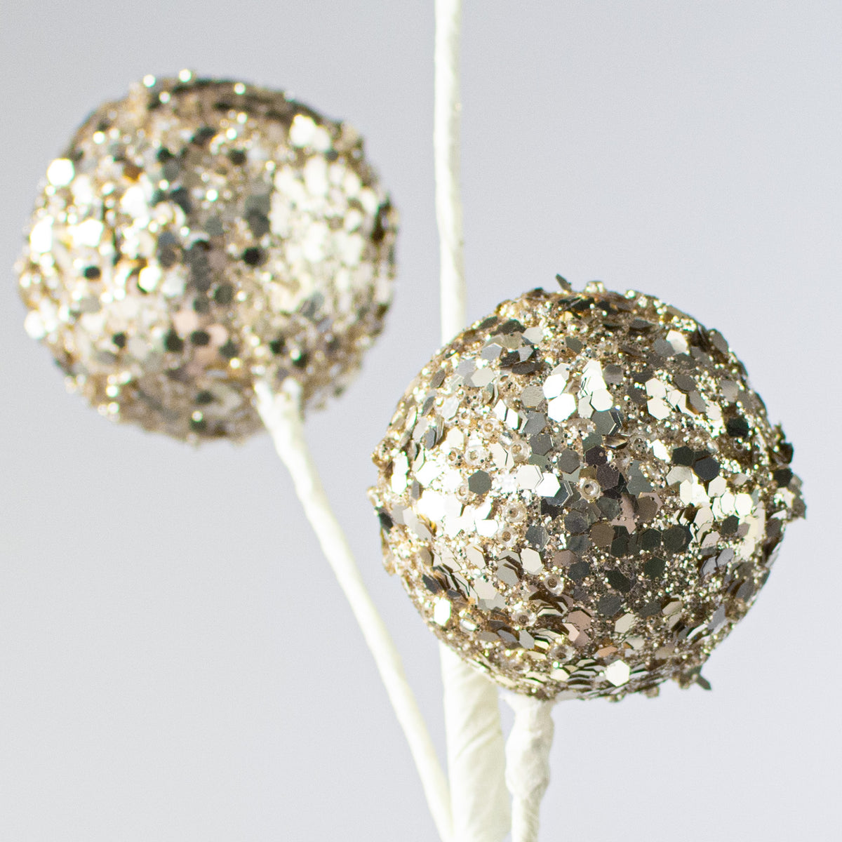 16" Fancy Glitter Ball Pick: Champagne Lifestyle Photo