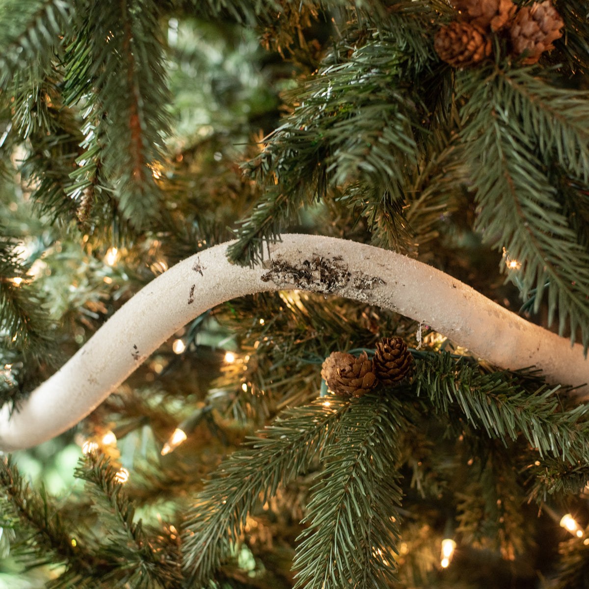 72" Faux Birch Flexible Log detail photo 5