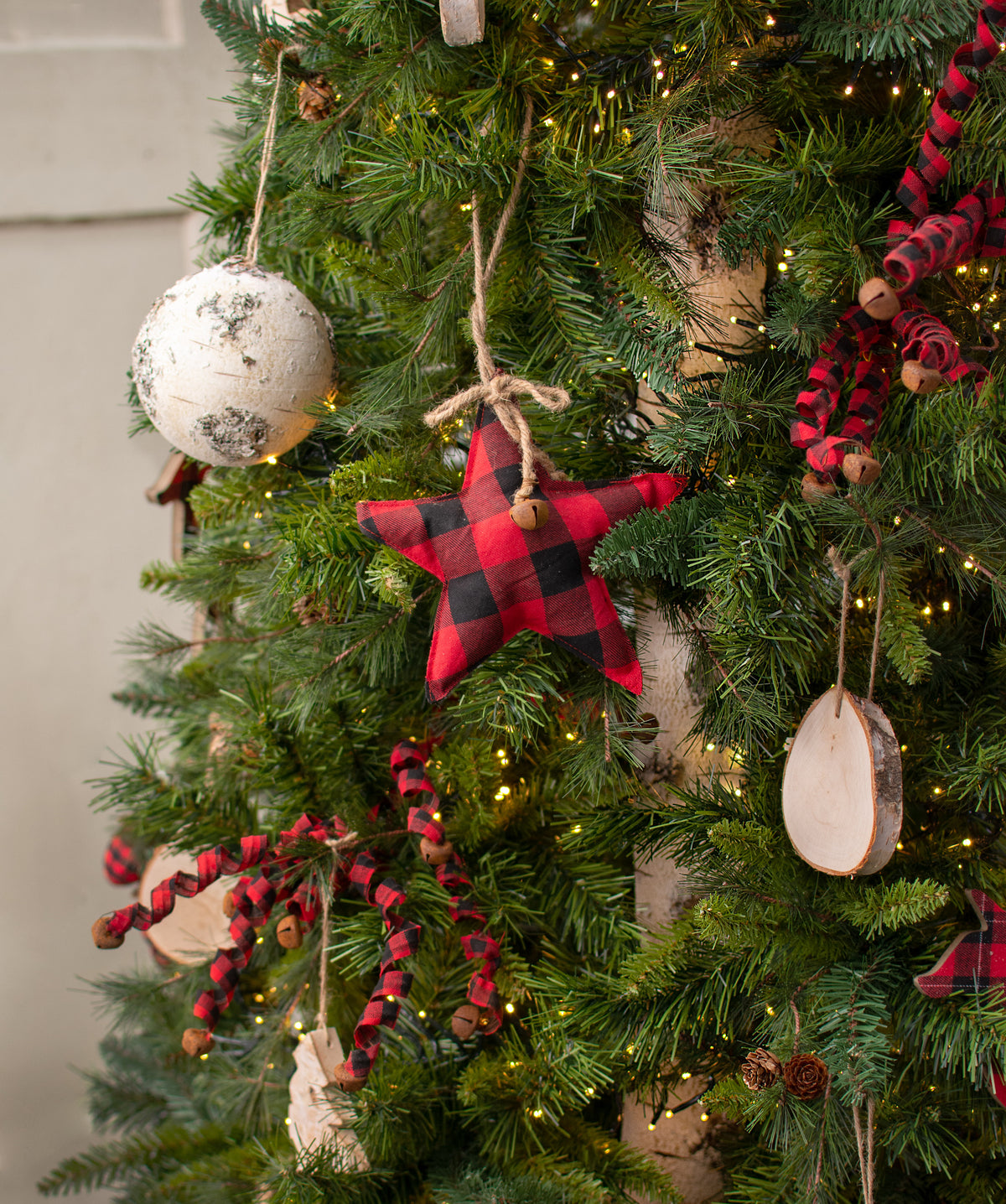 11.5" Faux Birch Logs Lifestyle Photo
