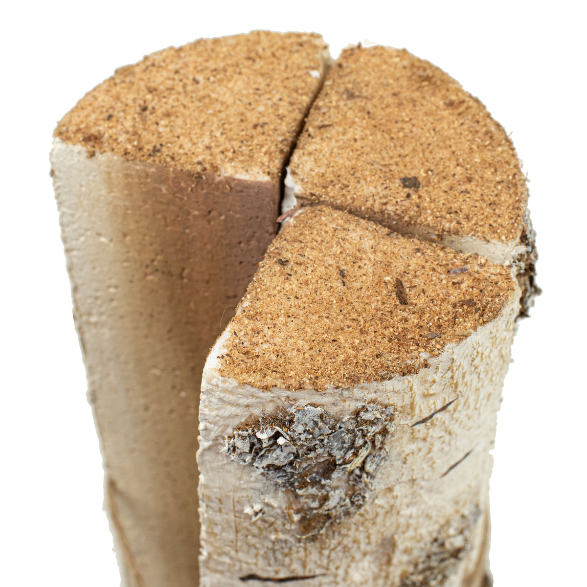 11.5" Faux Birch Logs detail photo 3