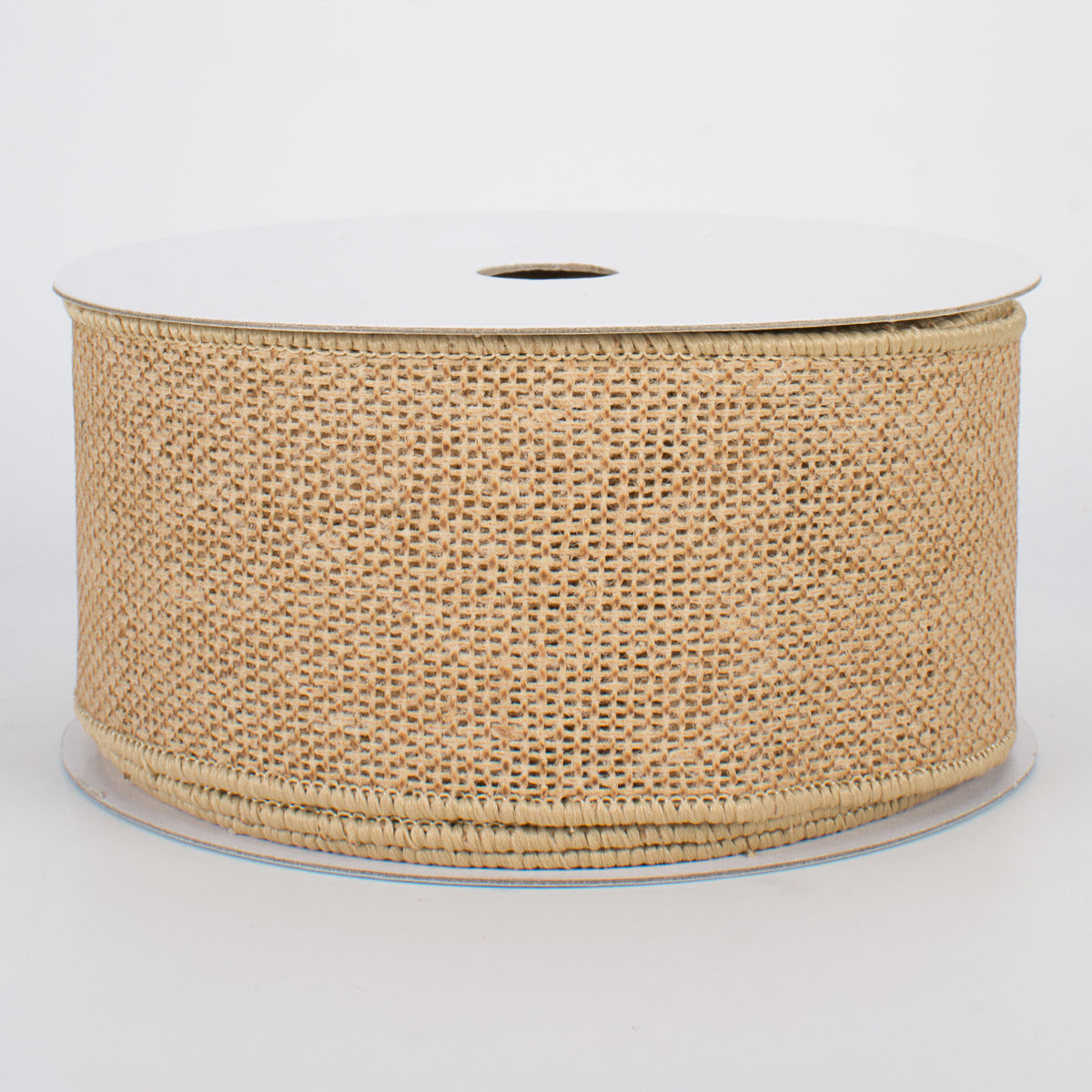 2.5" Faux Burlap Ribbon: Natural (10 Yards)