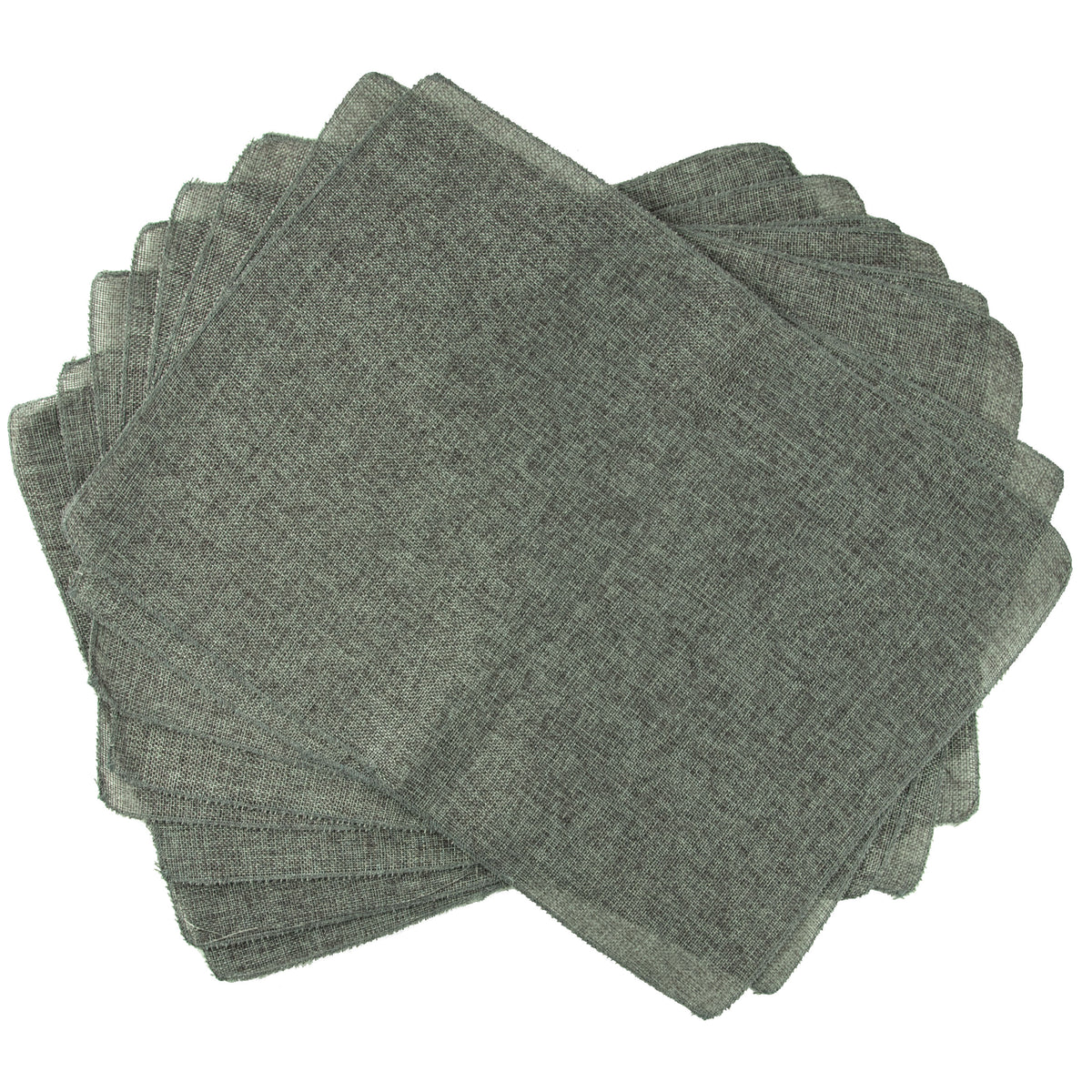 Faux Jute Placemats: Dark Grey (10) Lifestyle Photo