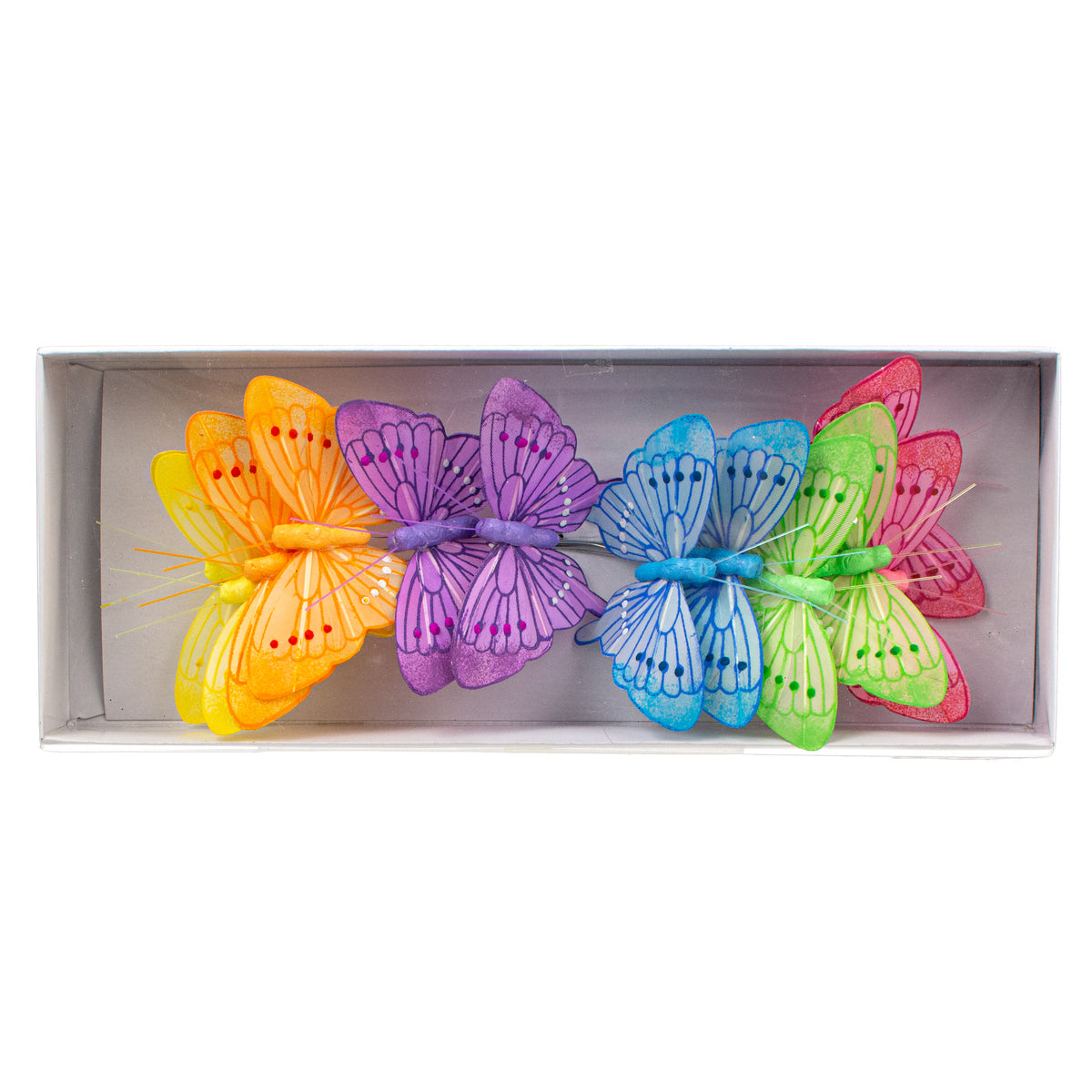 3.25" Feather Butterfly Wired Ornaments (Set of 12) Item Number: MW5714