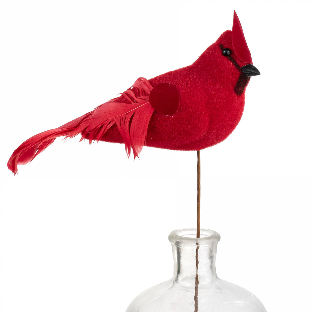 16" Feathered Flocked Cardinal Pick Item Number: 85962RD