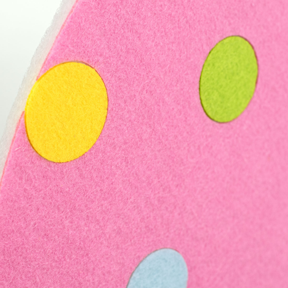 12" Felt & Foam Dot Egg Ornament: Pink detail photo 3