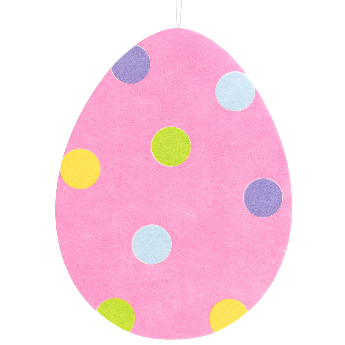 12" Felt & Foam Dot Egg Ornament: Pink Item Number: HE616422