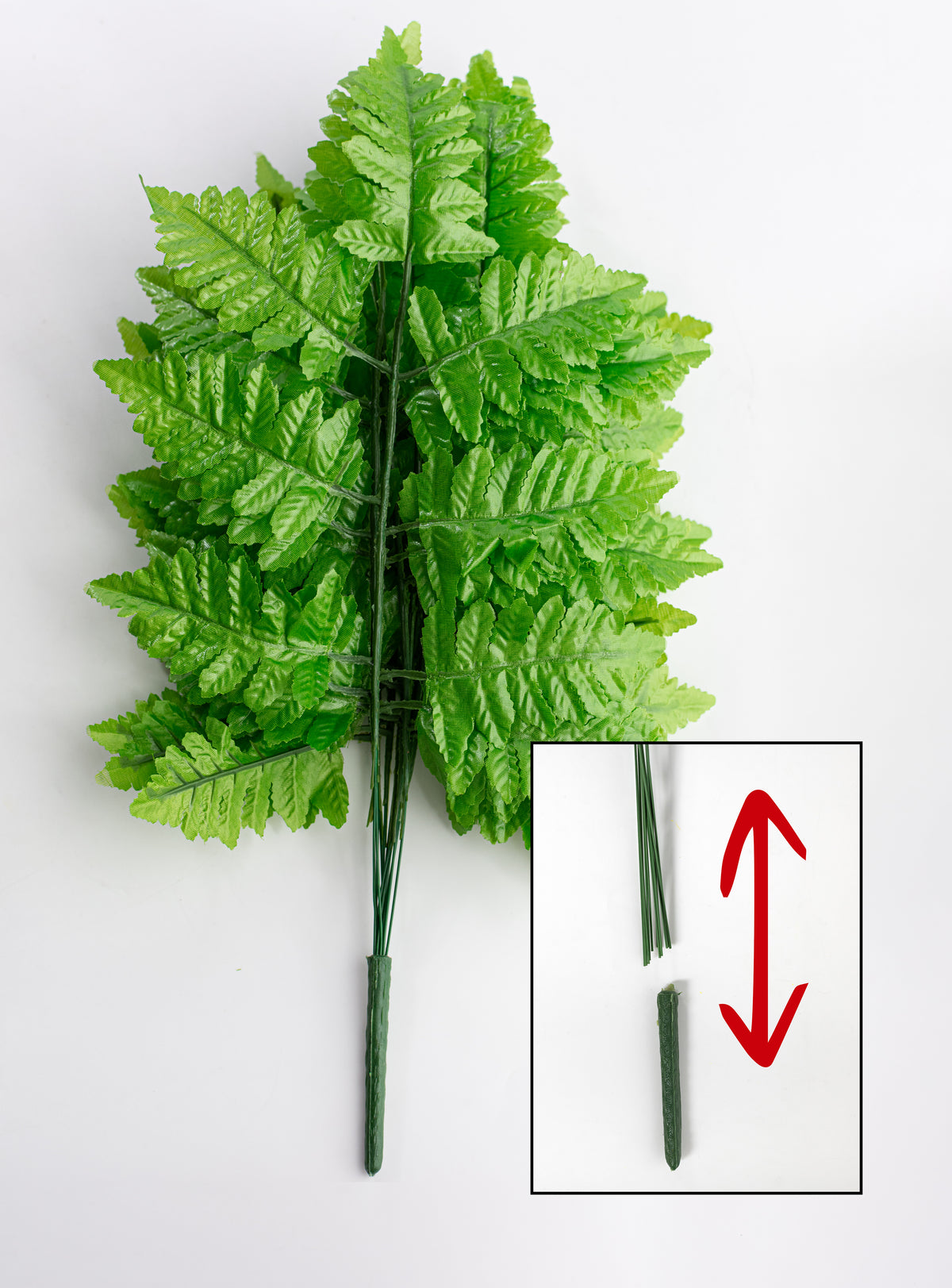 17" Pull Apart Silk Leather Leaf Bush: Green (12 Stems)