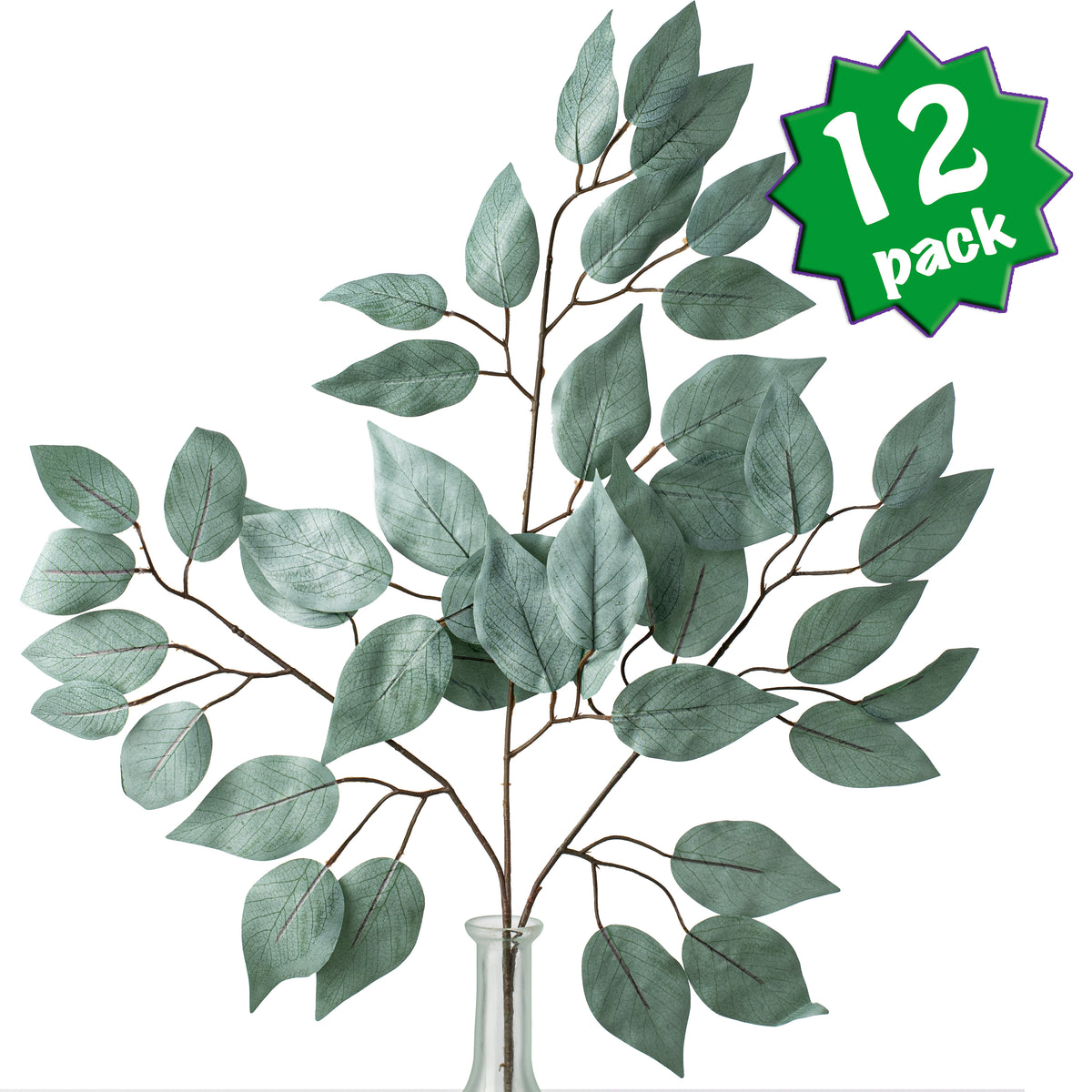 23" Ficus Leaf Spray: Light Sage Green (12) Item Number: FG633733
