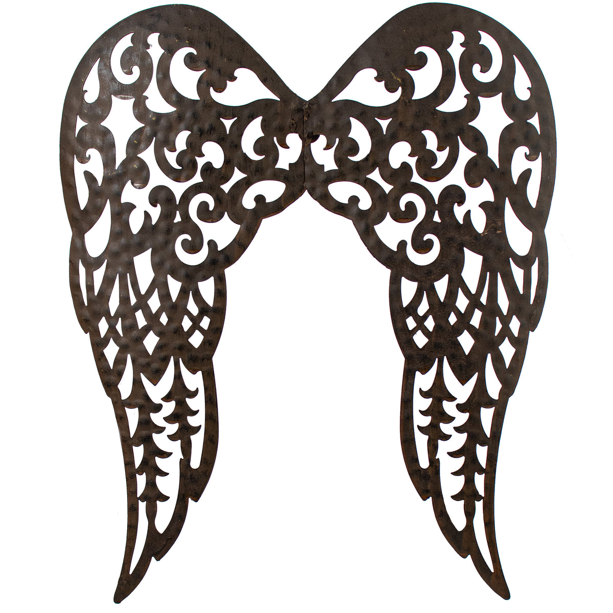 18" x 14.5" Filigree Angel Wings: Antique Rust Item Number: MM111282