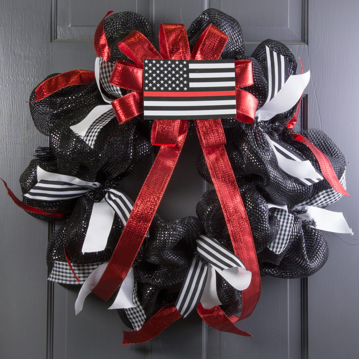 Firefighter Support Flag Magnet (4" x 6.5") Lifestyle Photo