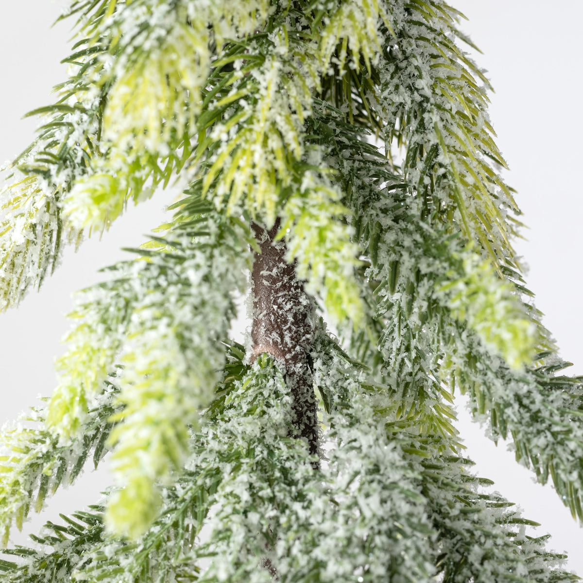 22" Flocked Pine Table Tree detail photo 3